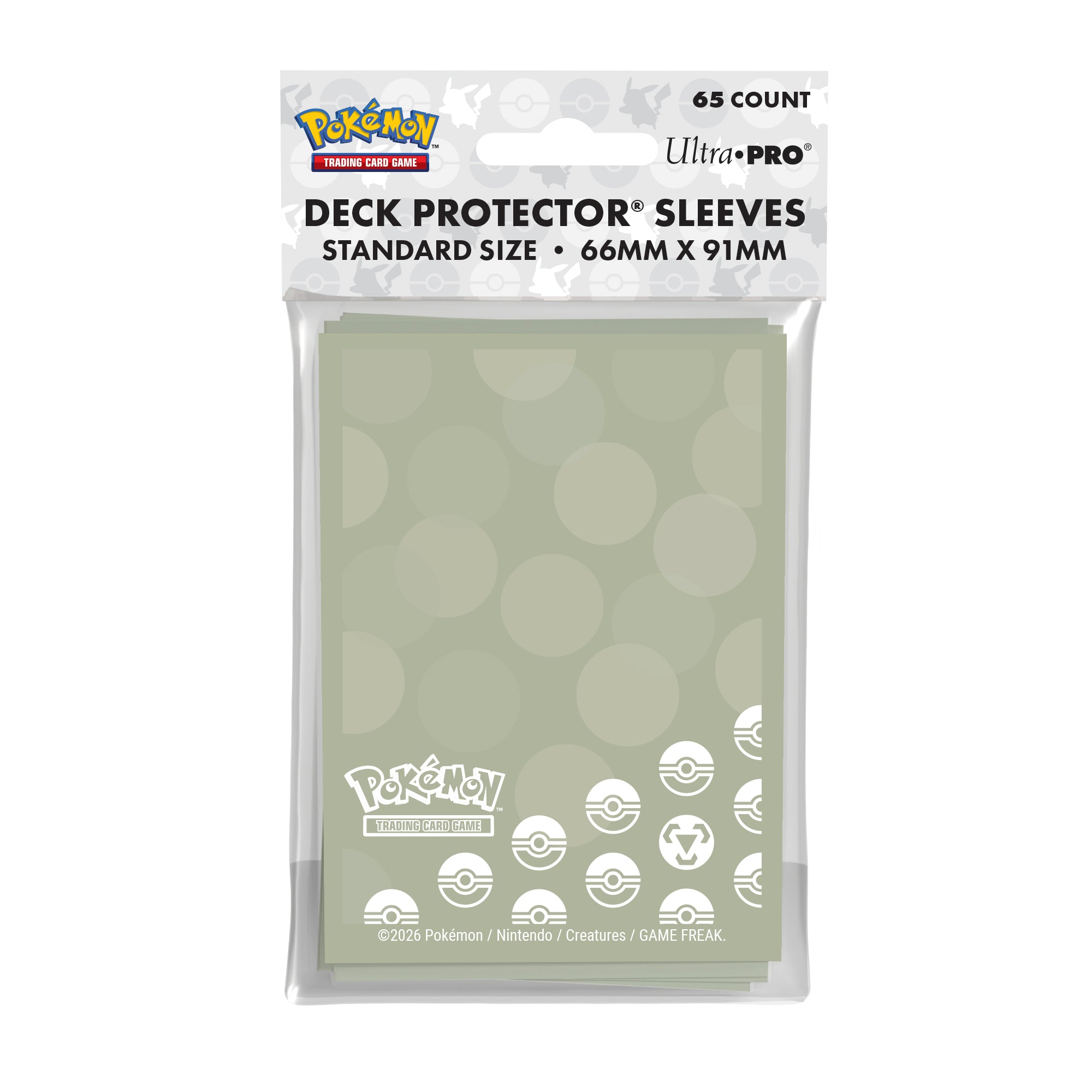 DECK PROTECTOR SLEEVES - POKEMON - 65PZ