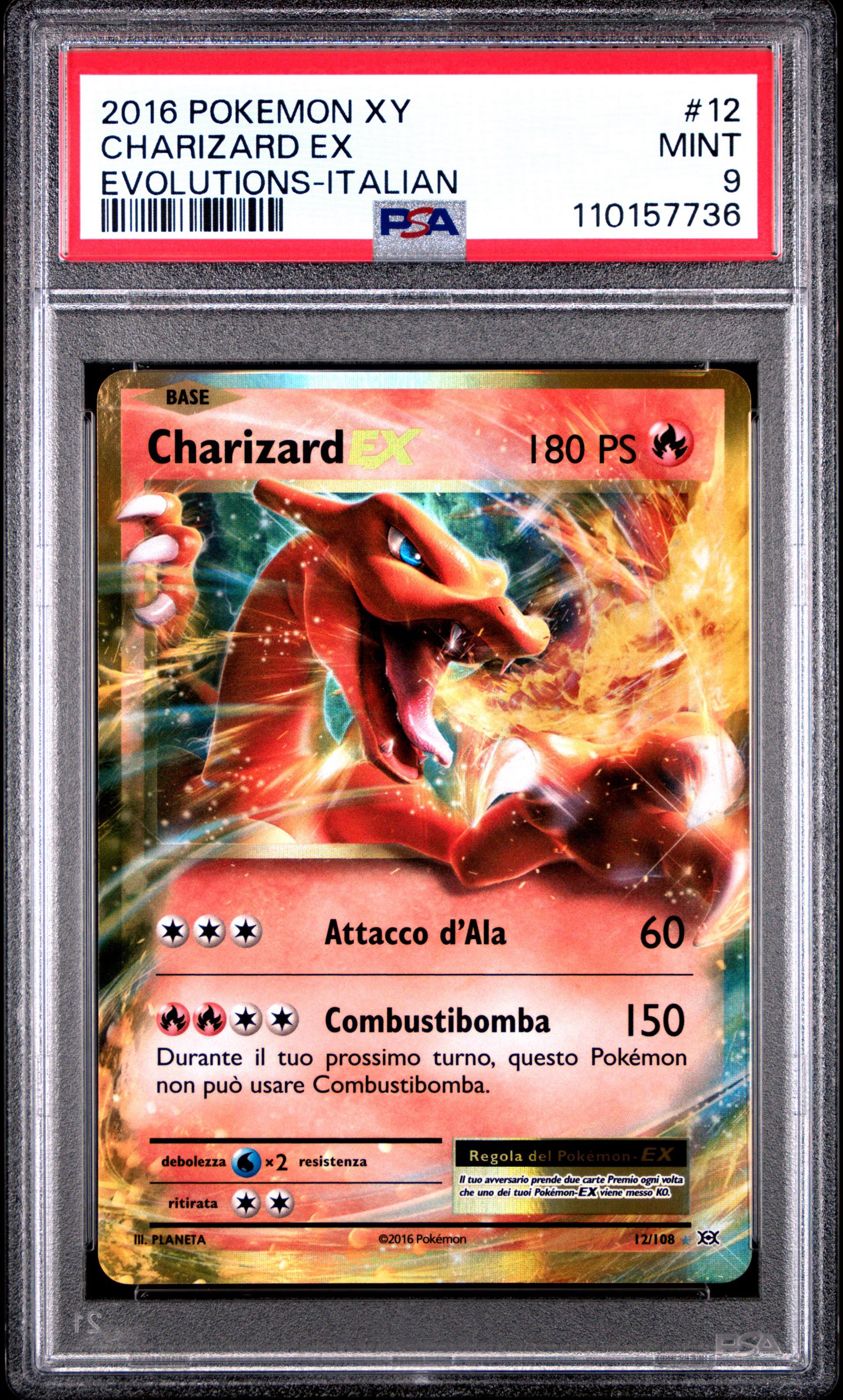 CHARIZARD EX #12 XY PSA 9 (ITA)