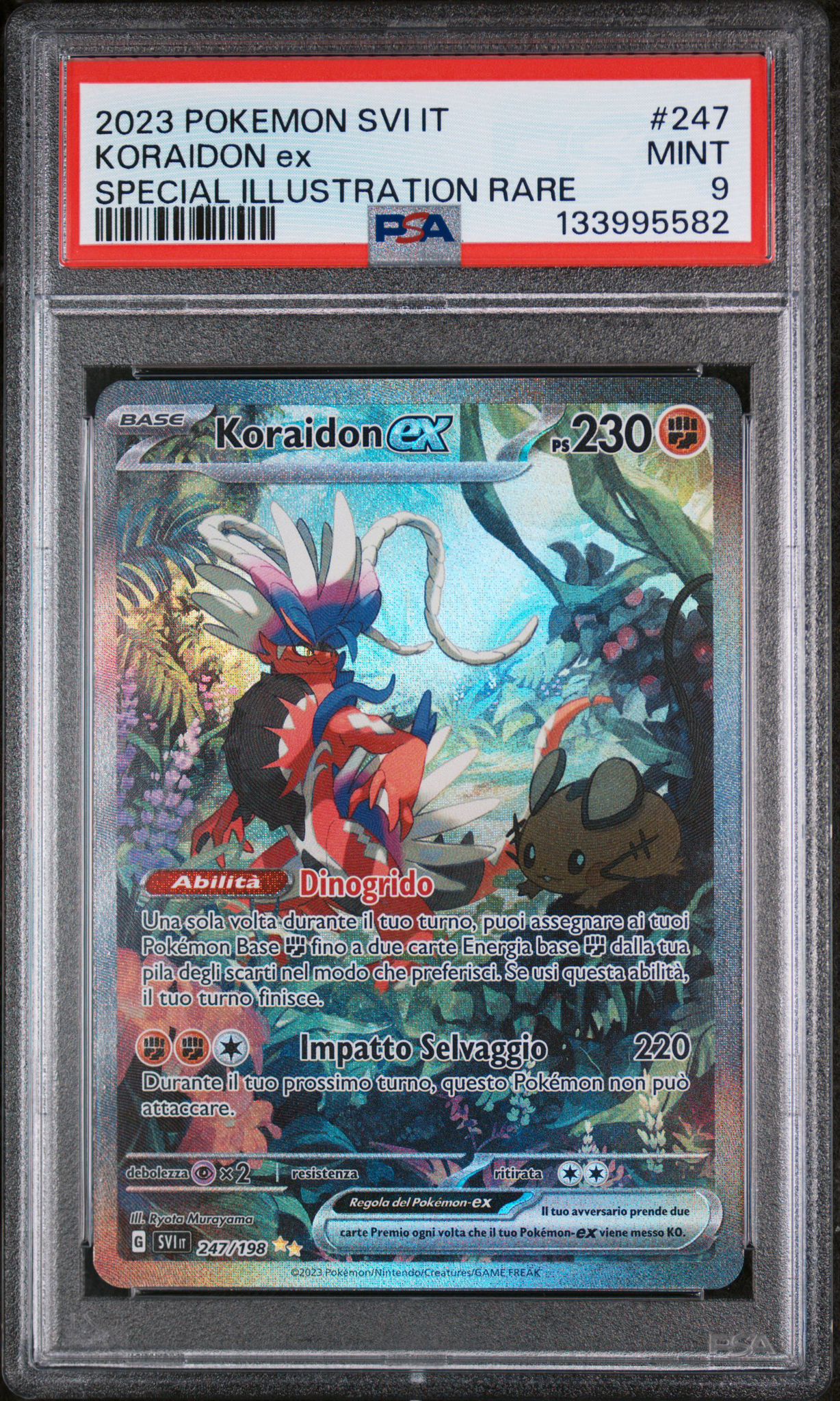 KORAIDON EX #247 ILLUSTRAZIONE RARA PSA 9 (ITA)