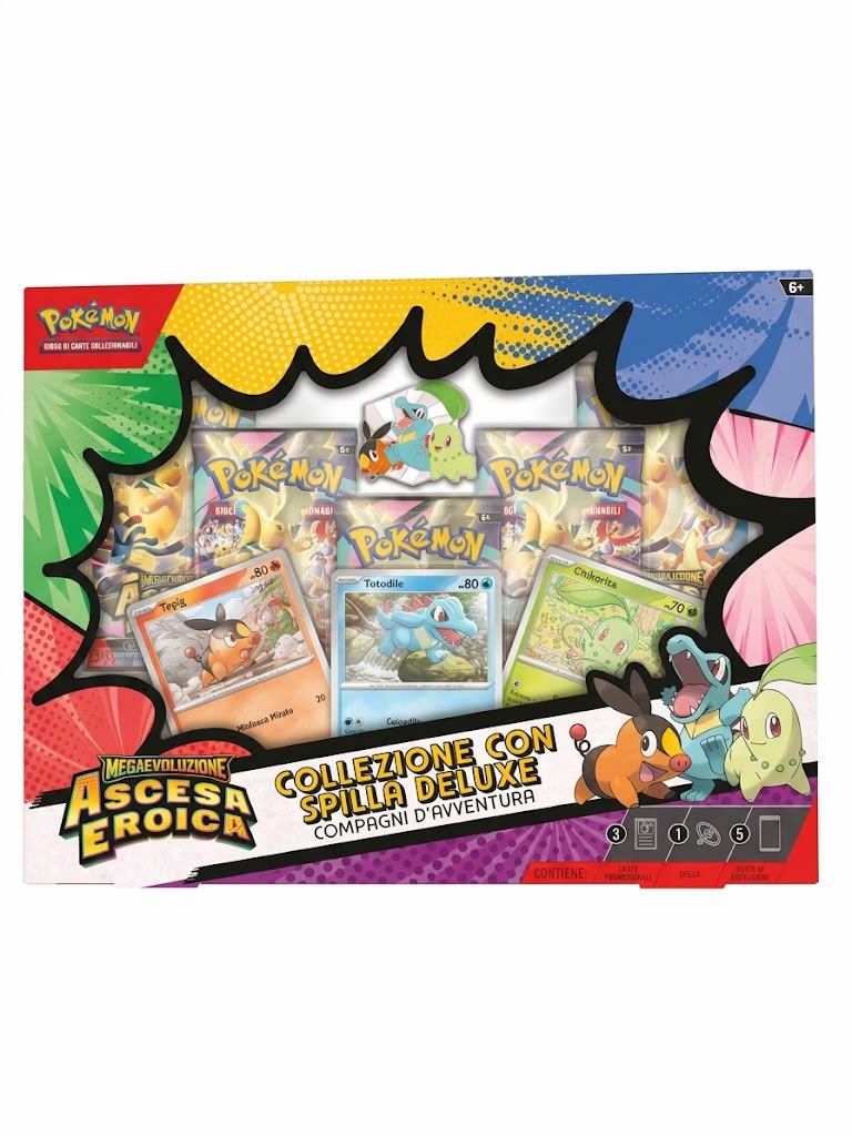 POKEMON COLLEZIONE CON SPILLA DELUXE COMPAGNI D’AVVENTURA - ASCESA EROICA (ITA)