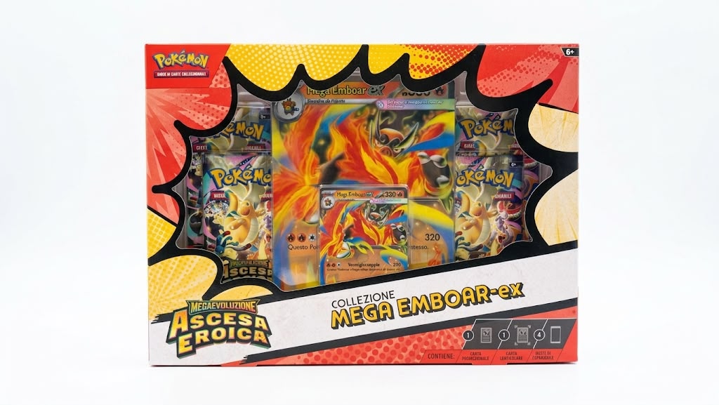 POKEMON COLLEZIONE MEGA EMBOAR-EX - ASCESA EROICA (ITA)