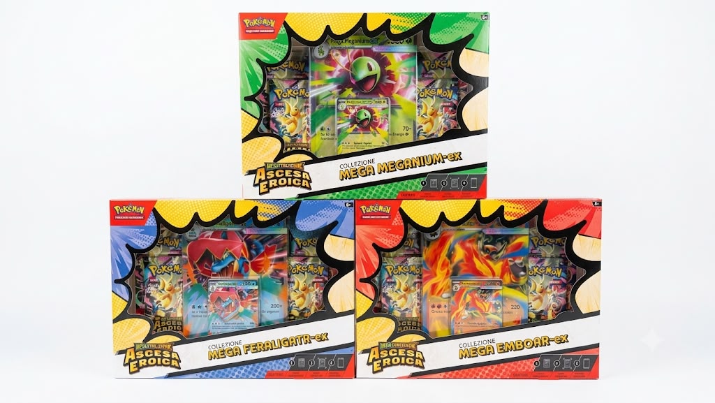 POKEMON PROMO 3 COLLEZIONI - ASCESA EROICA (ITA)