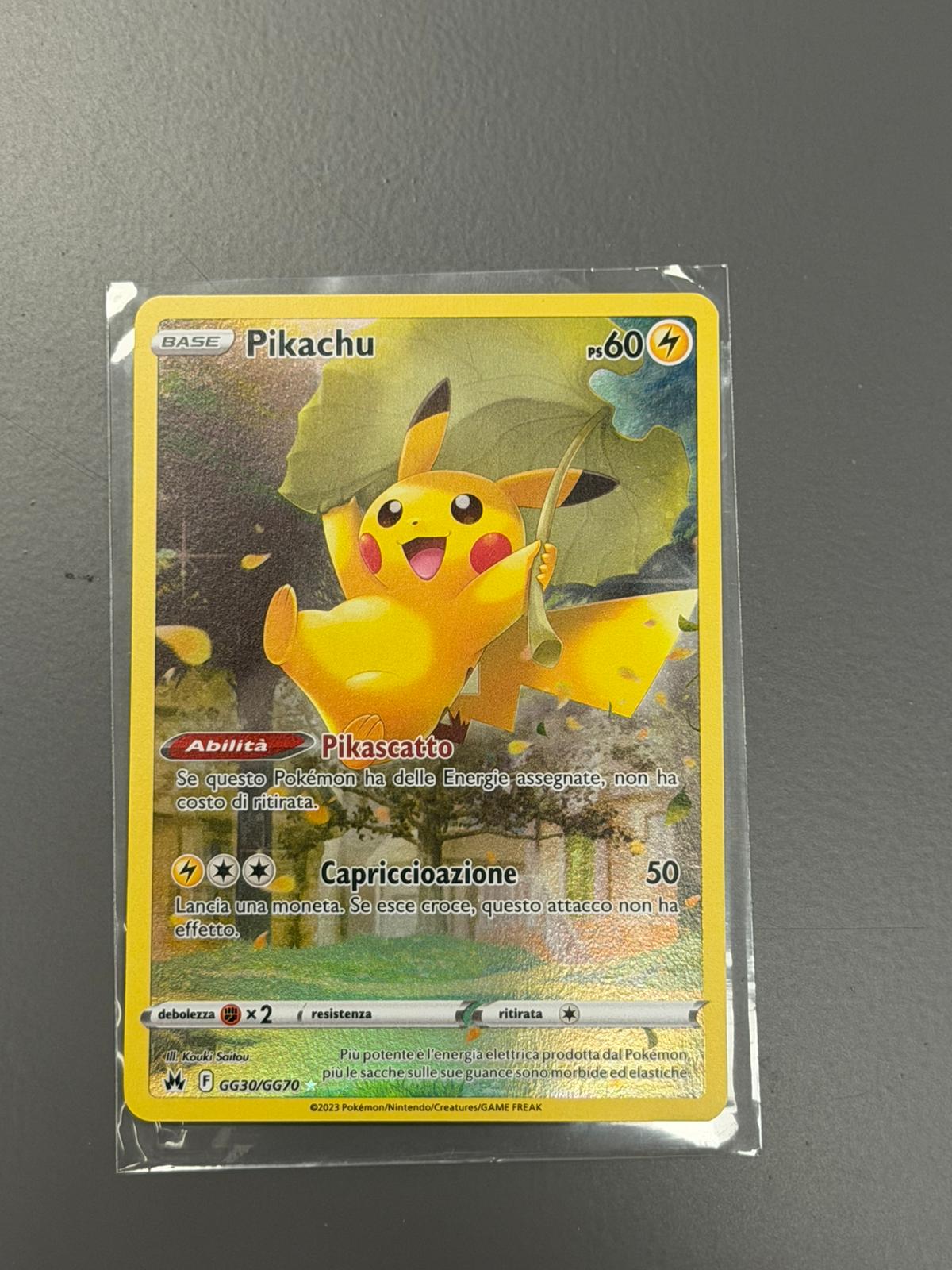 Pokemon Pikachu CRZ GG30 / GG70 Zenit Regale  IT Near Mint