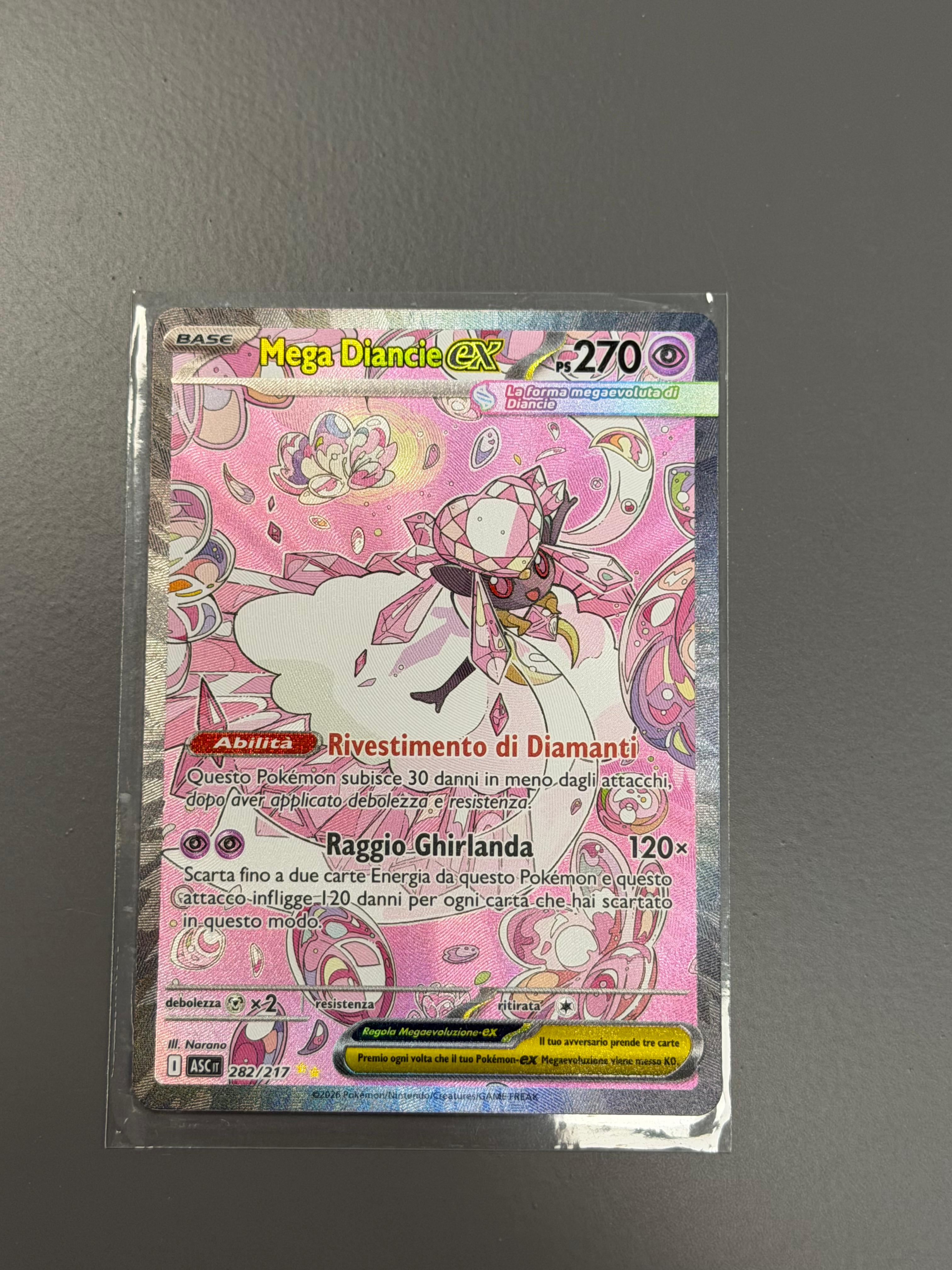 Pokemon Mega Diance ex Arte Alternativa (IT) | Eroi Ascesi 282/217