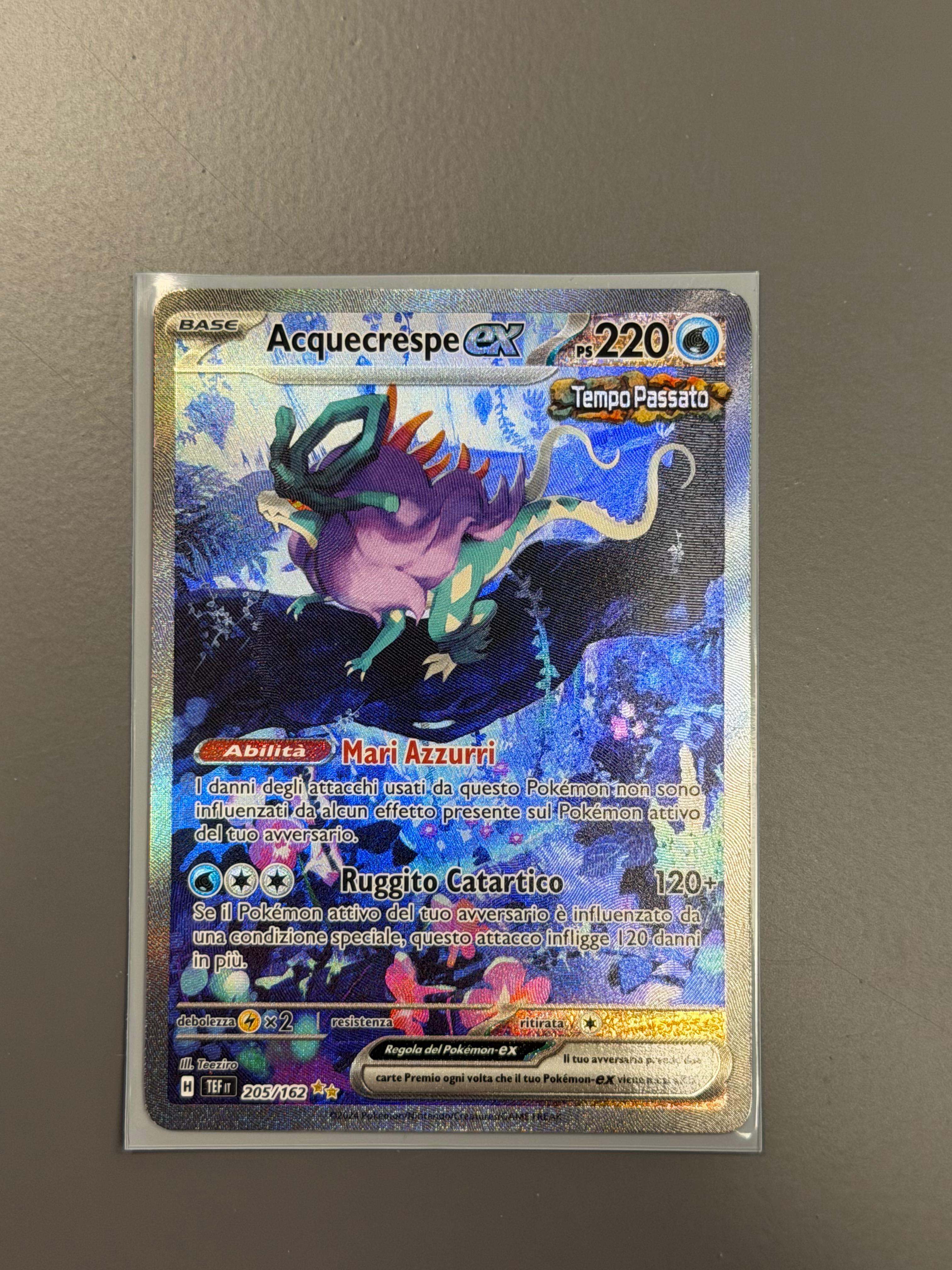 Pokemon TCG ACQUECRESPE EX 205/162 Cronoforze - ITA ITALIANO