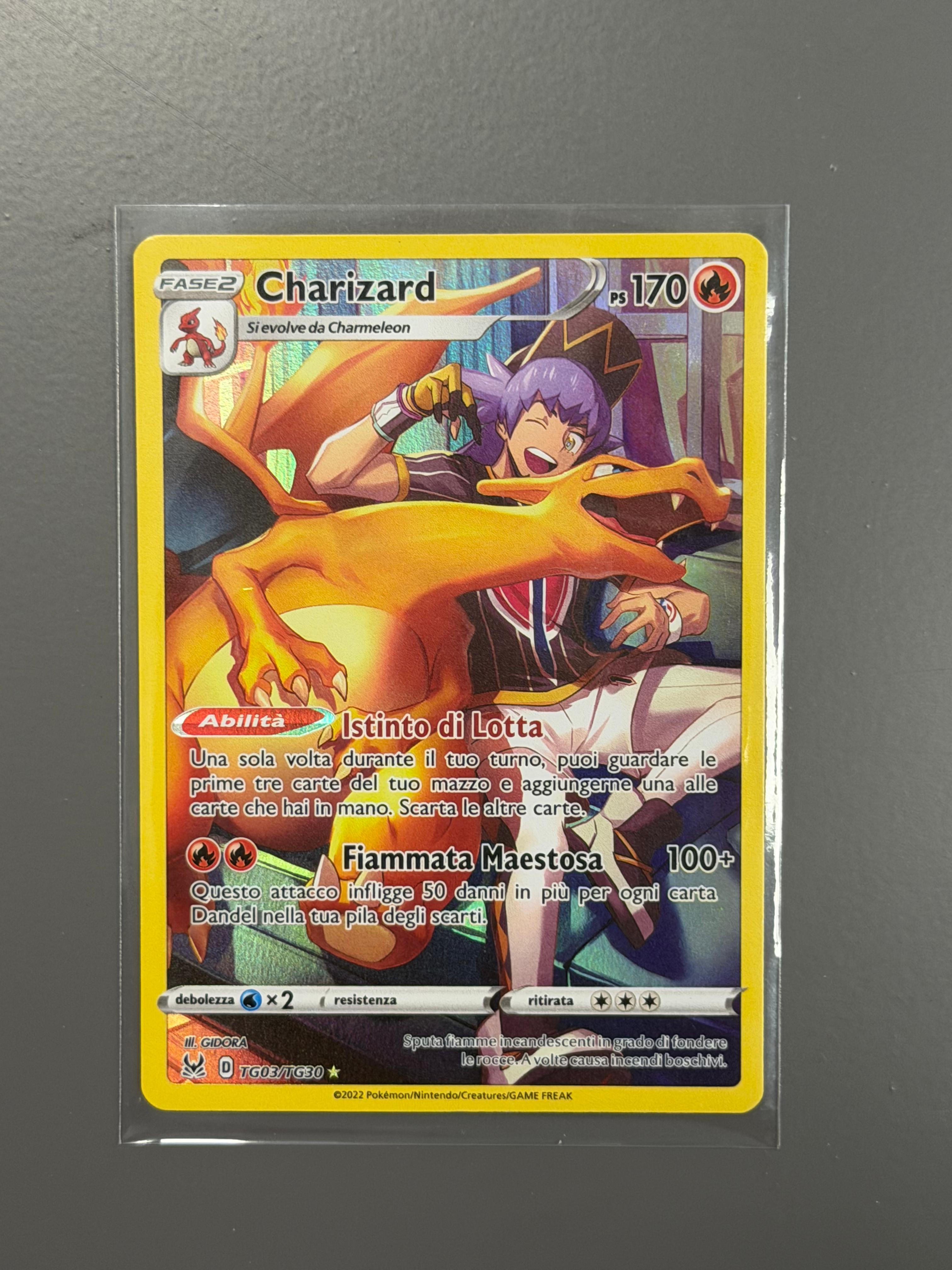 Charizard TG03/TG30 Trainer Gallery Origine Perduta Ultra Rare ITA NM