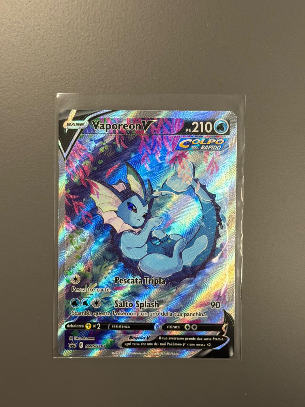 Vaporeon V (SWSH181) Pokemon PROMO Premium Collection - ITA