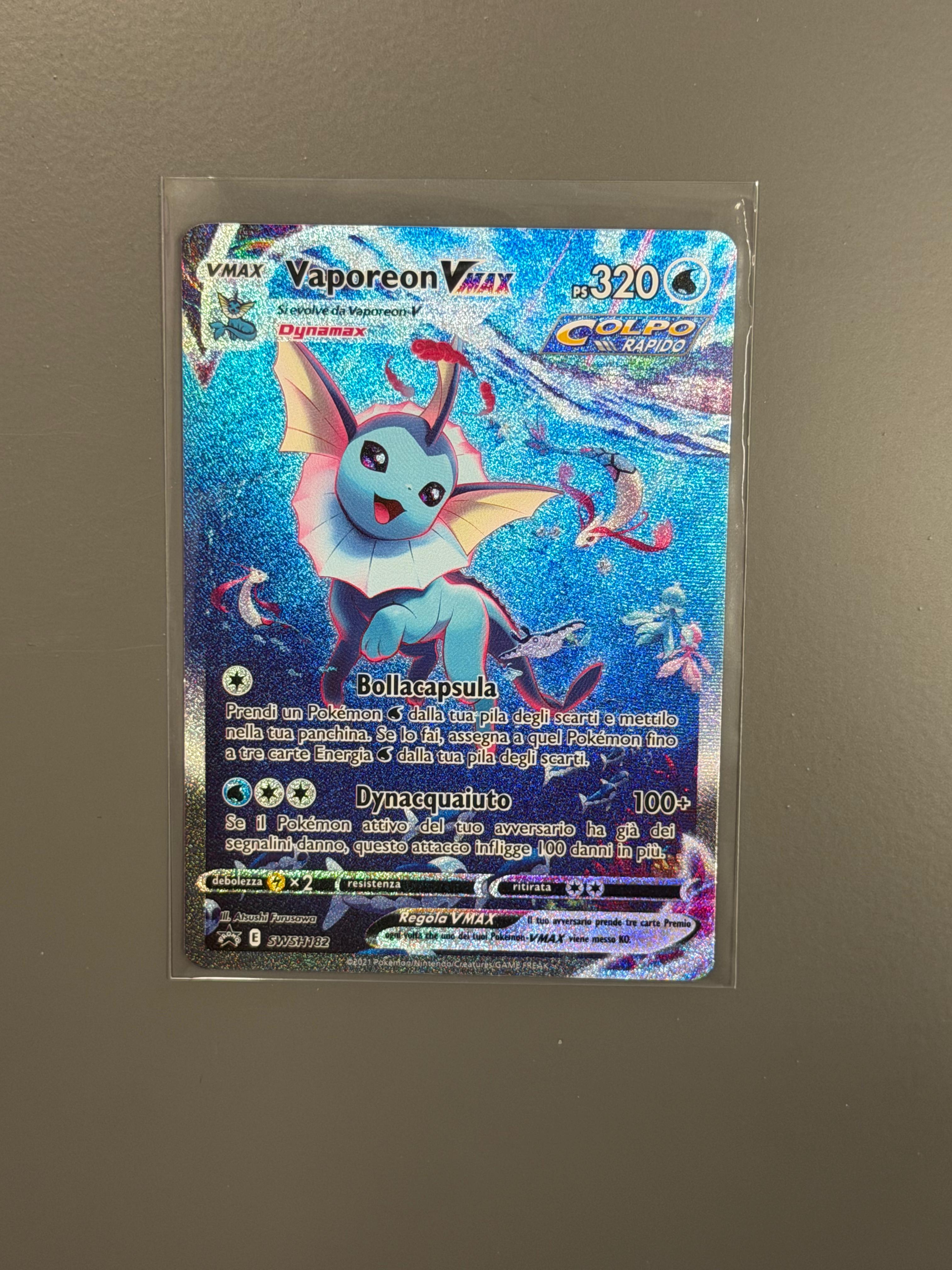 Pokemon Vaporeon VMAX Promo SWSH182 Near Mint
