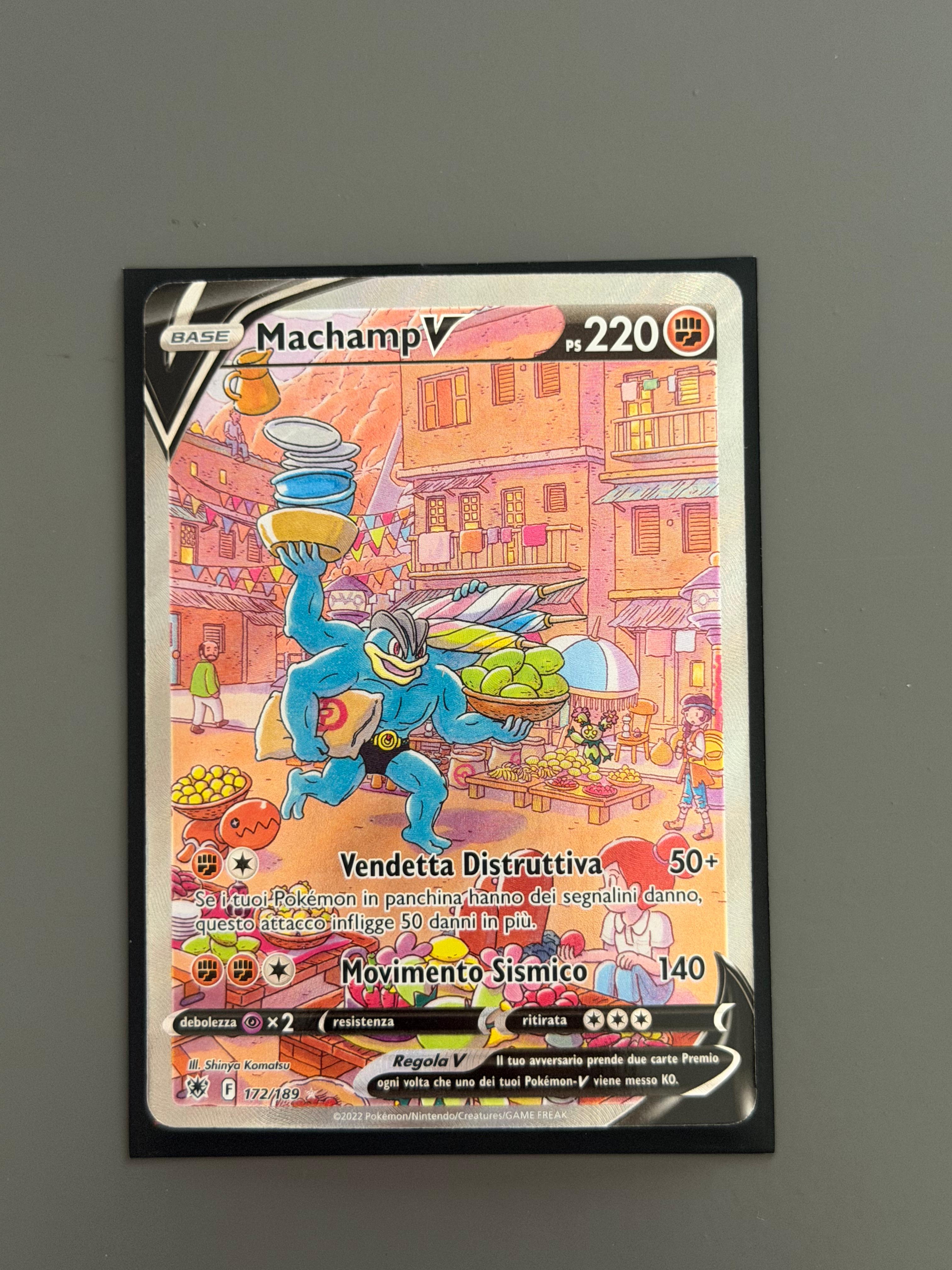 Pokemon Machamp V 172/189 - Lucentezza Siderale- Ita - Alternative Good ITA
