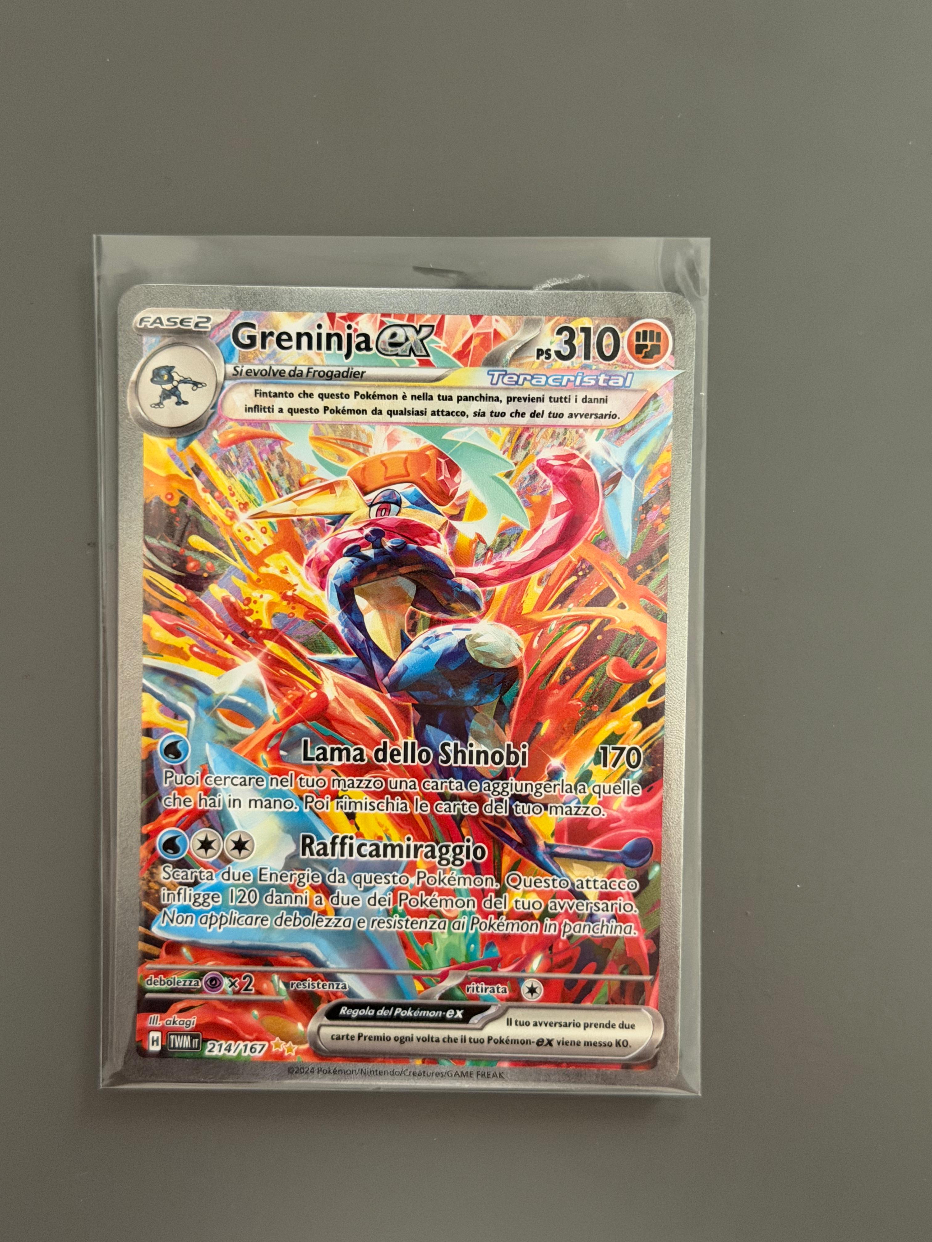 Greninja Ex TWM 214/167 Crepuscolo Mascherato • ITA • NM