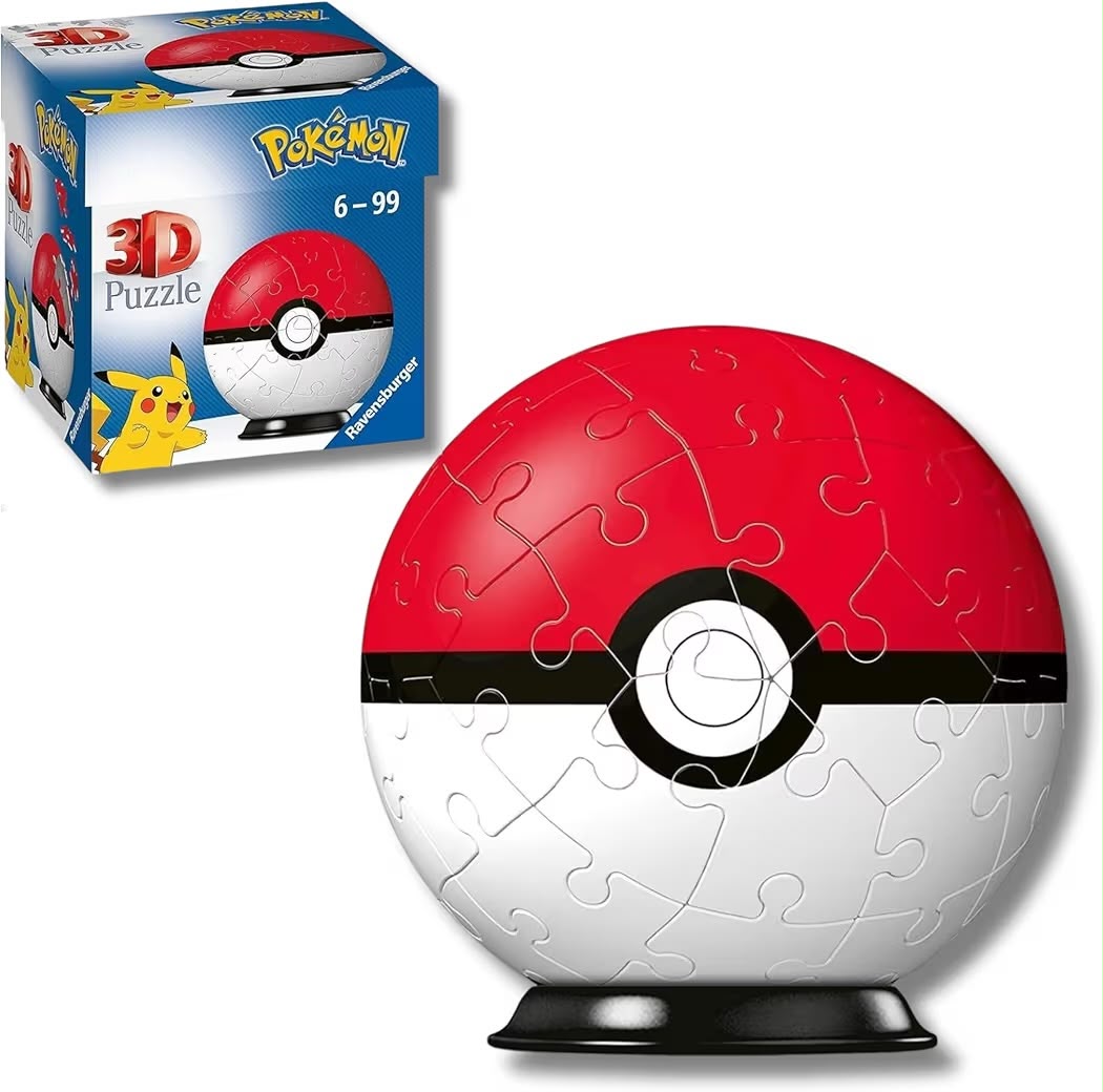 PUZZLE 3D POKEBALL (54 PEZZI) POKEMON - RAVENSBURGER