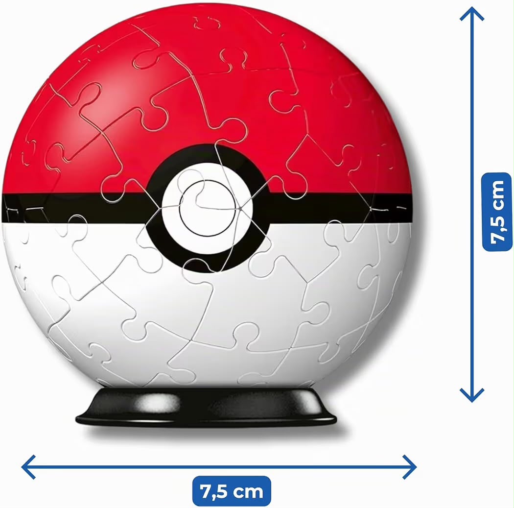 PUZZLE 3D POKEBALL (54 PEZZI) POKEMON - RAVENSBURGER