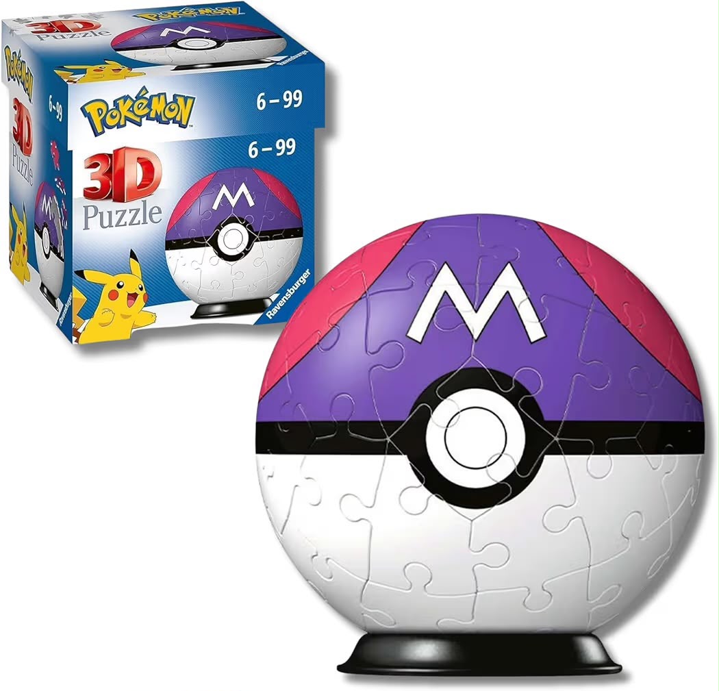 PUZZLE 3D POKEBALL (54 PEZZI) POKEMON - RAVENSBURGER