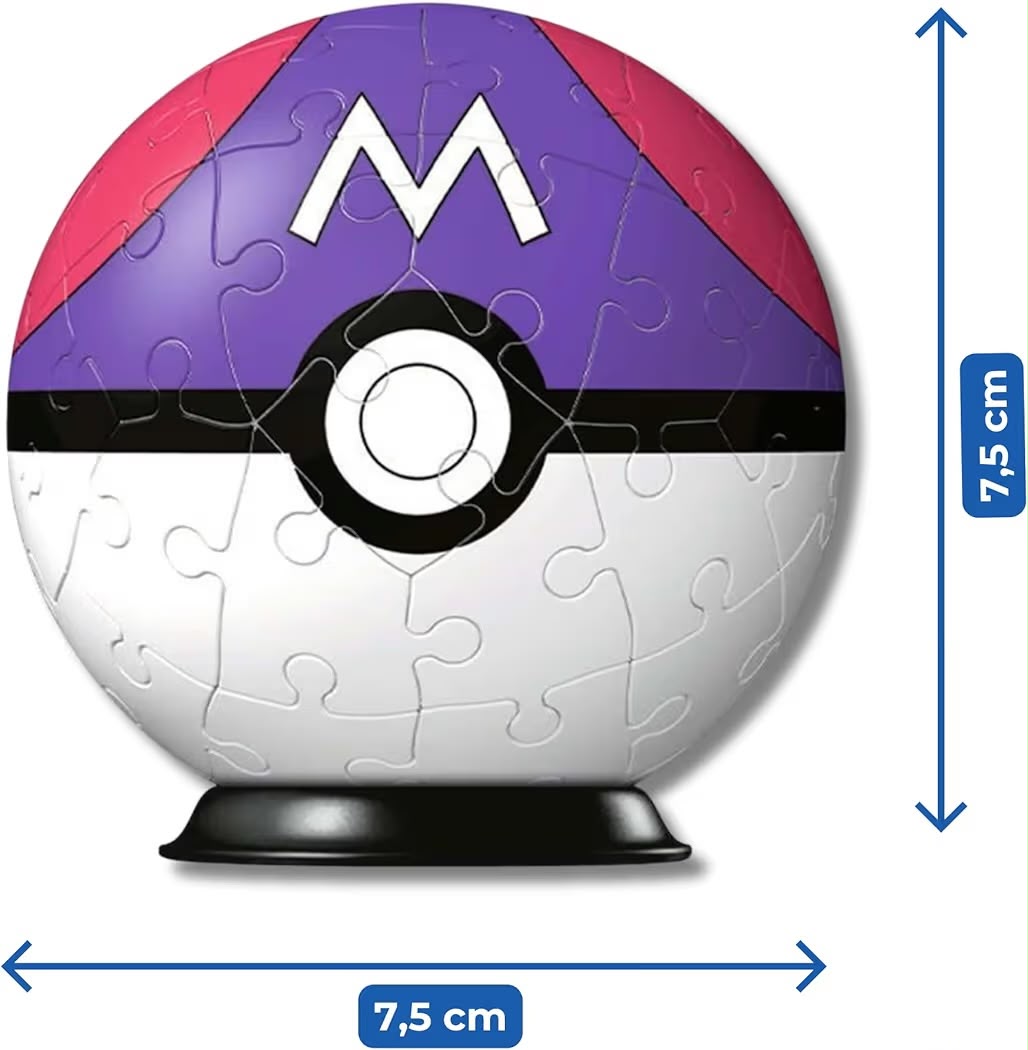 PUZZLE 3D POKEBALL (54 PEZZI) POKEMON - RAVENSBURGER