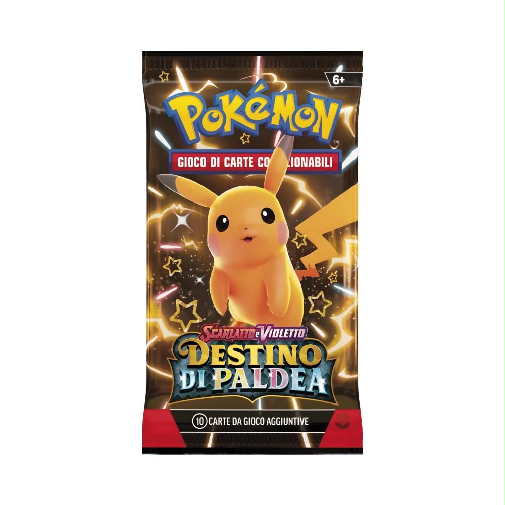 Bustina Scarlatto e Violetto - Destino di Paldea - ITA - Artwork Casuale - 10 Carte POKEMON