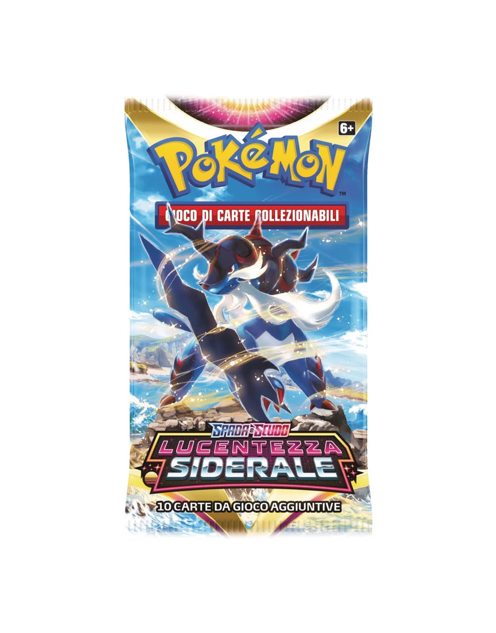 Bustina Spada e Scudo - Lucentezza Siderale - ITA - Artwork Casuale - 10 Carte POKEMON