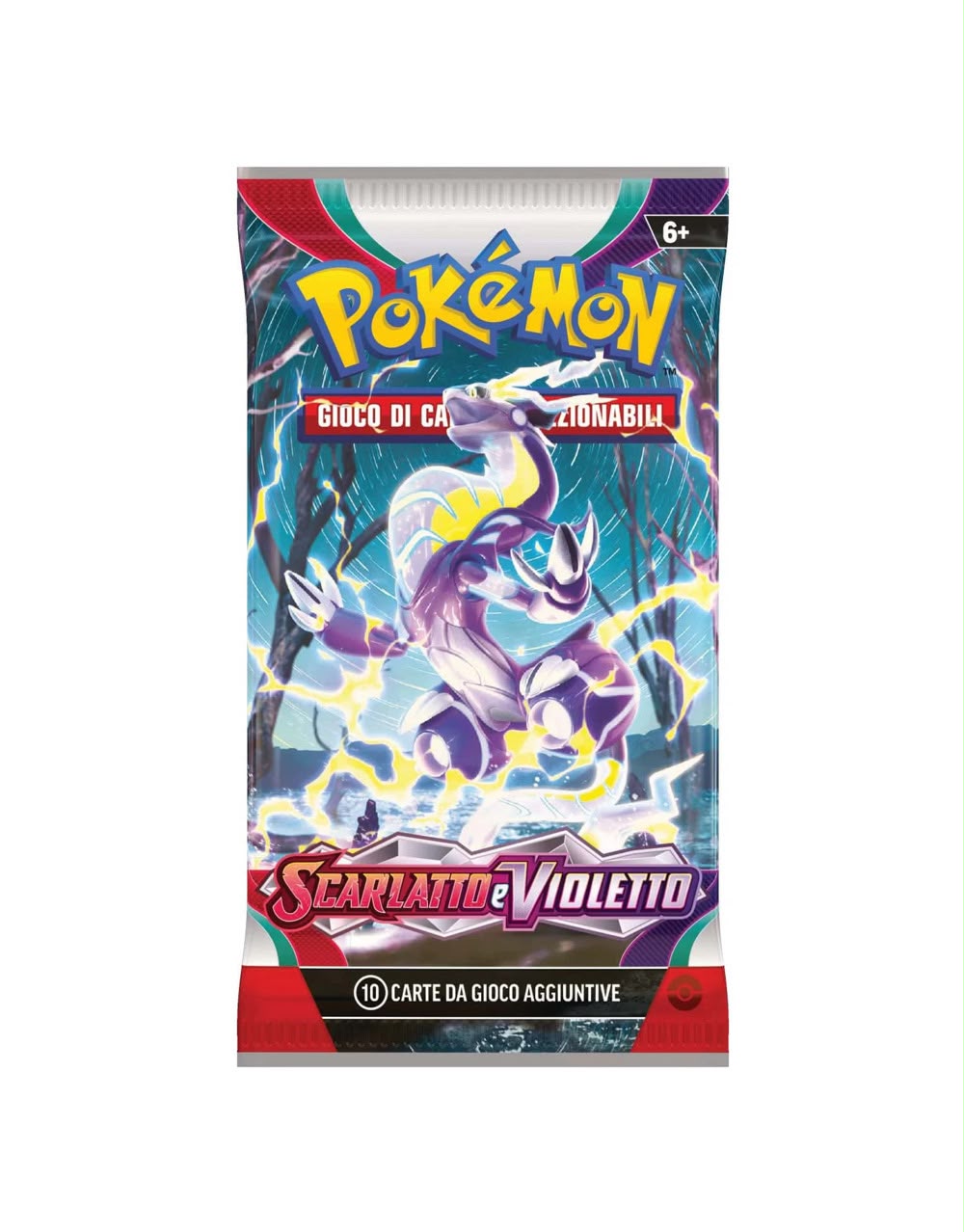 Bustina Scarlatto e Violetto - ITA - Artwork Casuale - 10 Carte POKEMON
