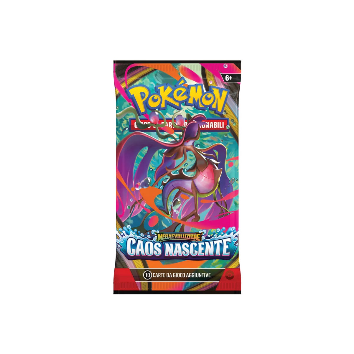 Bustina Megaevoluzione - Caos Nascente - ITA - Artwork Casuale - 10 Carte POKEMON