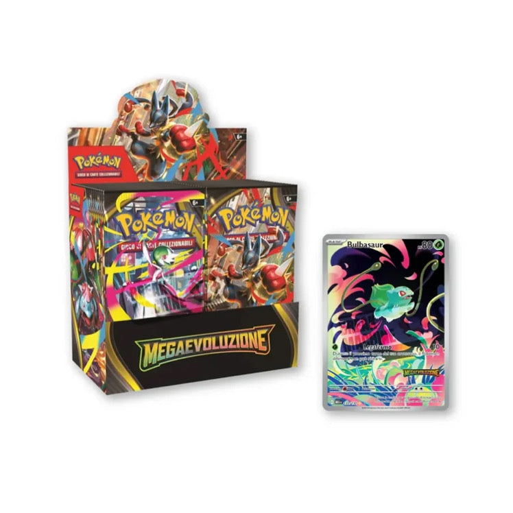 POKEMON DISPLAY 36 BUSTINE CON PROMO TOPPER - MEGAEVOLUZIONE (ITA)